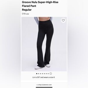 Lululemon Women’s Groove Nulu Super High Rise Flared Pant Regular